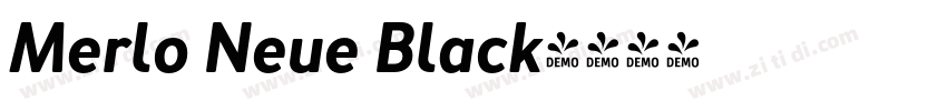 Merlo Neue Black字体转换